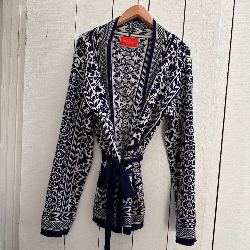 La DoubleJ. Belted Wool Cardigan
